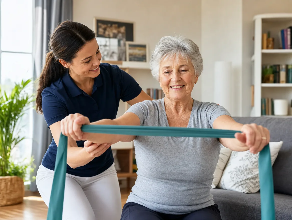 Physiotherapie: Training für Senioren im Hausbesuch